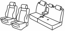 presvlake za sjedala za Peugeot 3008, 2016>2023 - 5 vrata