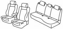 presvlake za sjedala za Peugeot 3008, 2024> - Allure, Hybrid - 5 vrata