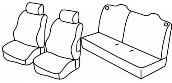 seat covers compatible for Peugeot 301, 2012> - 5 door