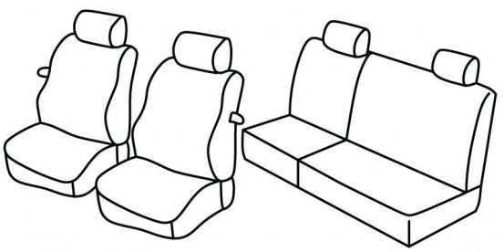 seat covers compatible for Peugeot 306, 1995>2001 - 3 door