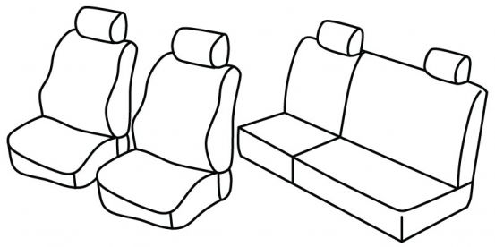 presvlake za sjedala odgovaraju za Peugeot 306, 1995>2001 - 5 vrata