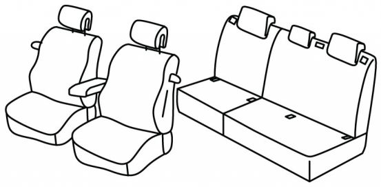 presvlake za sjedala odgovaraju za Peugeot 308, 2007>2015 - 3 vrata