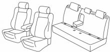 presvlake za sjedala za Peugeot 308, 2013>2021 - Allure - 5 door