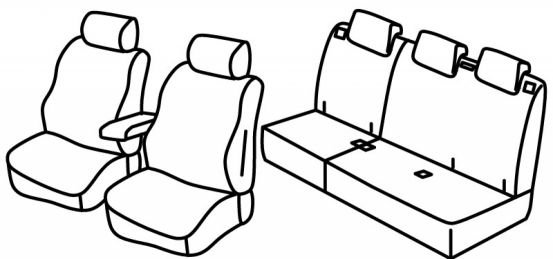 seat covers compatible for Peugeot 308, 2013>2021 - SW - 5 door