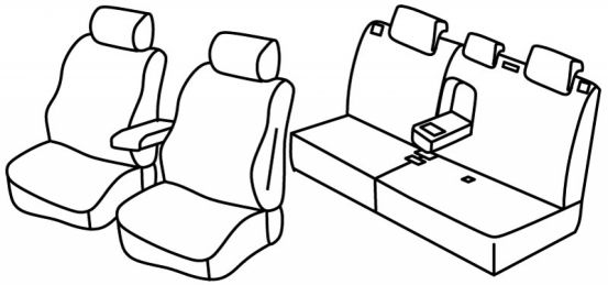 presvlake za sjedala odgovaraju za Peugeot 308, 2013>2021 - SW - 5 door