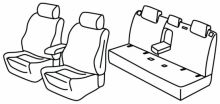 presvlake za sjedala za Peugeot 308, 2021> - Allure - 5 vrata
