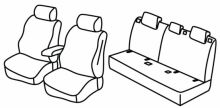 presvlake za sjedala za Peugeot 308, 2021> - Elegance - 5 vrata