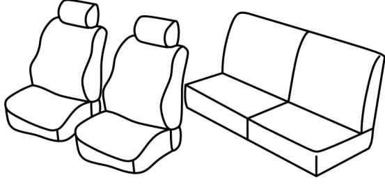 seat covers compatible for Peugeot 309, 1989>1993 - 5 door