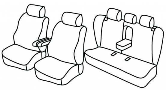 seat covers compatible for Peugeot 406, 1999>2000 - facelift 1999 - 5 door