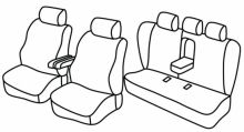 presvlake za sjedala za Peugeot 406, 2001>2005 - facelift 2001 - 4 vrata