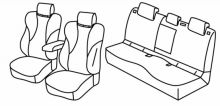 presvlake za sjedala za Peugeot 408, 2022> - Allure - 5 vrata