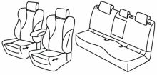 presvlake za sjedala za Peugeot 408, 2022> - ErgoComfort, GT Hybrid - 5 vrata