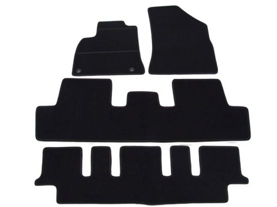 tekstilni tepih za unutrašnjost odgovara za Peugeot 5008, 2010>2017, 3 reda