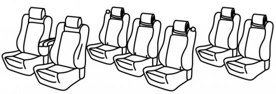 presvlake za sjedala odgovaraju za Peugeot 5008, 2017>2024 - 5 vrata