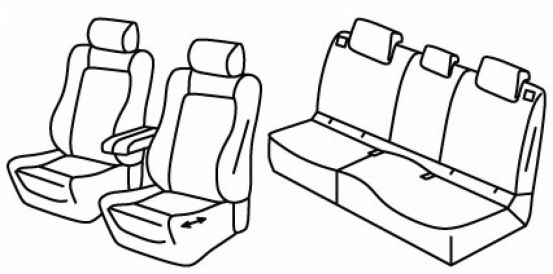 seat covers compatible for Peugeot 5008, 2024> - Hybrid - 5 door