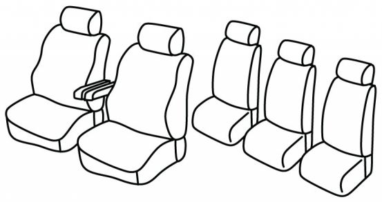 presvlake za sjedala odgovaraju za Peugeot 806, 1994>2002