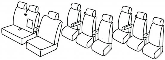 presvlake za sjedala odgovaraju za Peugeot Boxer, 2014>2020