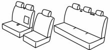 presvlake za sjedala za Peugeot Expert, 2007>2016