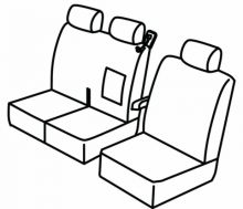 presvlake za sjedala za Peugeot Expert, 2016> - 2 vrata