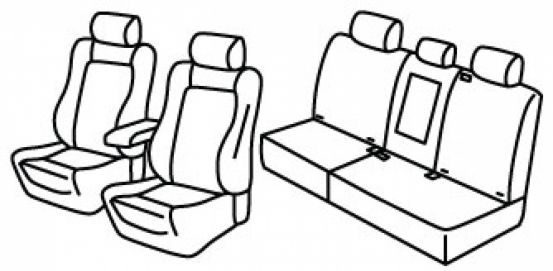 presvlake za sjedala odgovaraju za Porsche Cayenne, 2017>2023 - Platinum Edition - 5 door