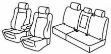 presvlake za sjedala za Porsche Cayenne, 2017>2023 - Platinum Edition - 5 door
