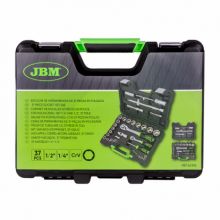 54106 36 PIECES INCH TOOL CASE - ZINC FINISH