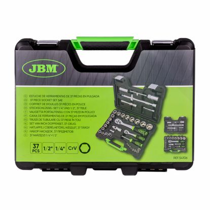 54106 36 PIECES INCH TOOL CASE - ZINC FINISH