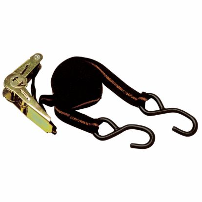 RATCHET TIE DOWN WITH TENSIONER AND DOUBLE HOOK