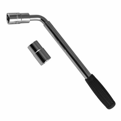 EXTENSIBLE WHEEL WRENCH WITH REVERSIBLE SOCKETS 330-490mm