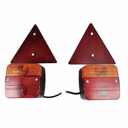 2 MAGNETNE LAMPE+2 TROKUTA+KABLOVI, ZA PRIKOLICE