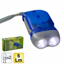 2 LED DYNAMO FLASHLIGHT