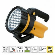 37 LED HAND LAMP WITH SWIVEL HANDLE AND HOLDER