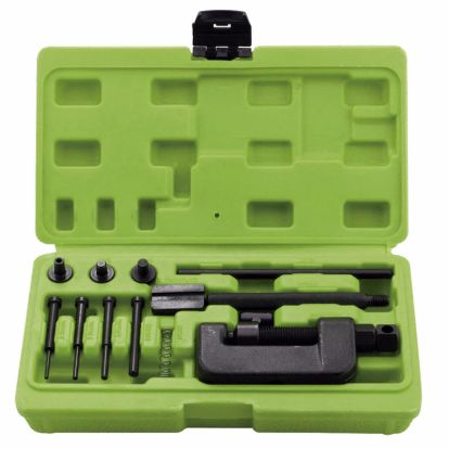 SEPARATING AND RIVETING TOOL FOR MOTORBIKE CHAINS