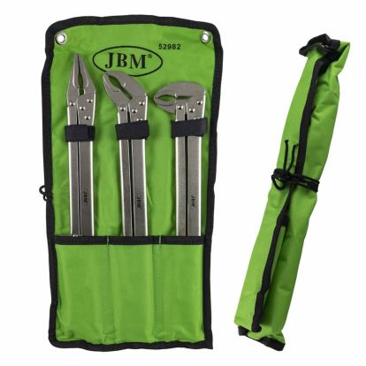 3 EXTRA-LONG PRESSURE JAW PINCERS