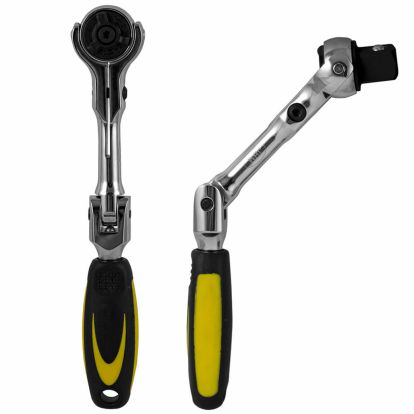 1/2” SHORT HINGED 72-TEETH RATCHET 175MM