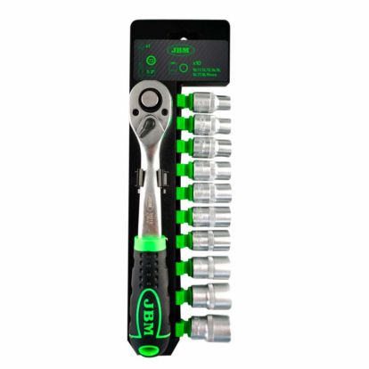 1/2” 72-TEETH RATCHET WITH 12-POINT SOCKETS