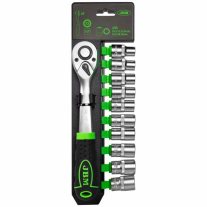 1/2” 72-TEETH RATCHET WITH HEX. SOCKETS