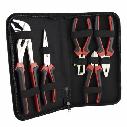 SET OF 5 PLIERS IN CASE