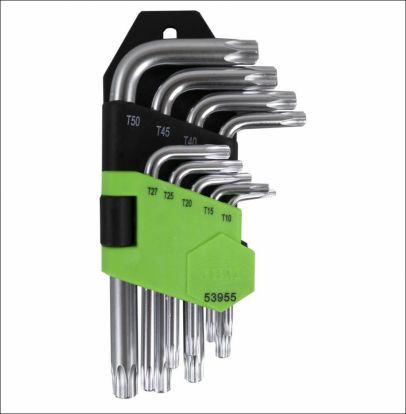 9 PIECES SHORT TORX KEY SET