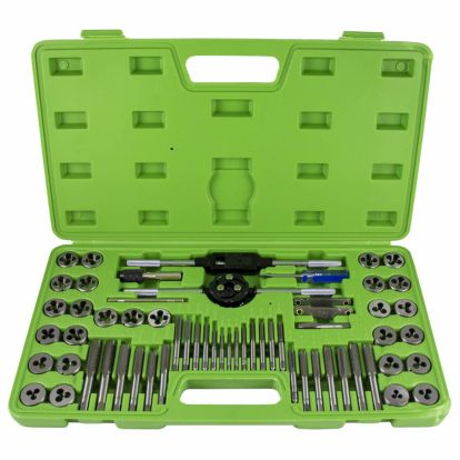 60 PIECE METRIC CASE TAPS AND DIES METRIC AND INCH COMBINED