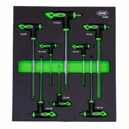 SET OF 8 ”T” SHAPED KEYS WITH ROUND-END