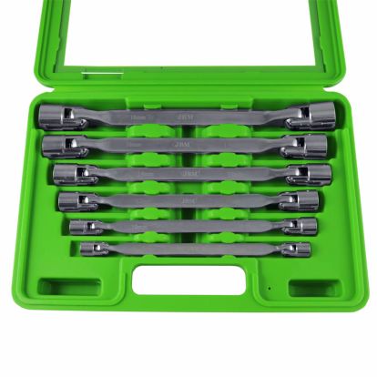 CASE WITH 6 HINGED 12-POINT SPANNERS