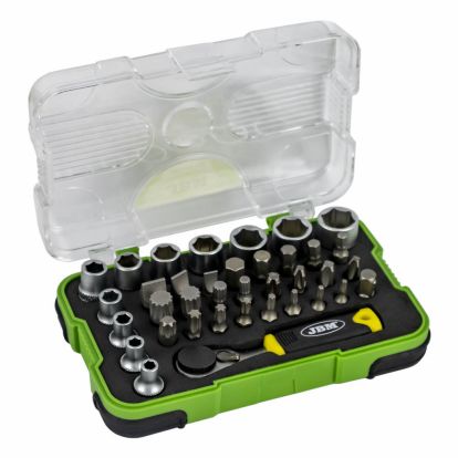 38 PCS TOOL CASE WITH 1/4” MINI RATCHET