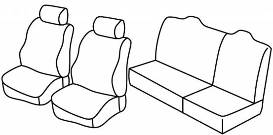 presvlake za sjedala odgovaraju za Renault Clio 1, 1990>1998 - 5 vrata