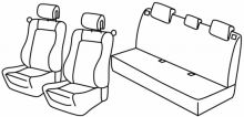 seat covers for Renault Clio 2, 2001>2003 - Comunity, Dinamique - 3 vrata