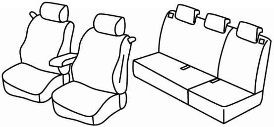 presvlake za sjedala odgovaraju za Renault Clio 3, 2005>2012 - 3 vrata