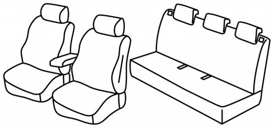 presvlake za sjedala odgovaraju za Renault Clio 3, 2005>2012 - 5 vrata