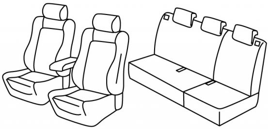 presvlake za sjedala odgovaraju za Renault Clio 3, 2005>2012 - Sport - 5 vrata