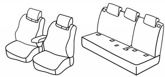 presvlake za sjedala odgovaraju za Renault Clio 4, 2012>2016, 2016>2018 - Hatchback, Grandtour - 5 vrata