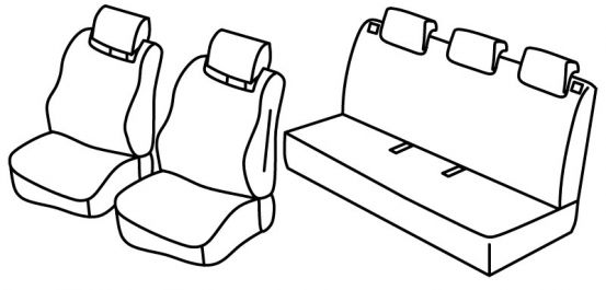 seat covers compatible for Renault Clio 4, 2012>2016, 2016>2018 - Hatchback, Grandtour - 5 door